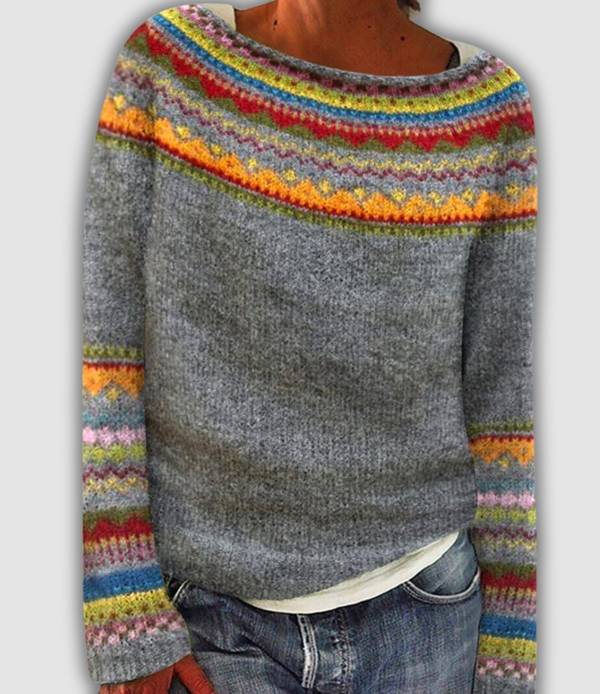 Jessica™ - Wygodny Retro Sweter