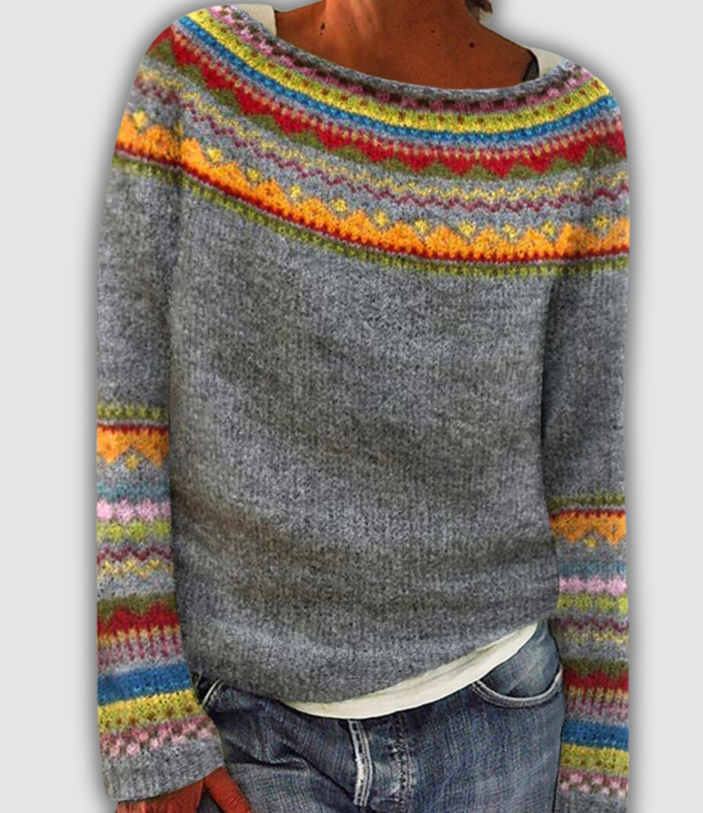 Jessica™ - Wygodny Retro Sweter